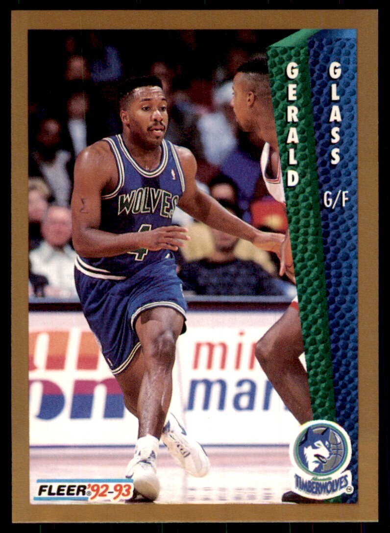 1992-93 Fleer Gerald Glass Basketball Cards #133