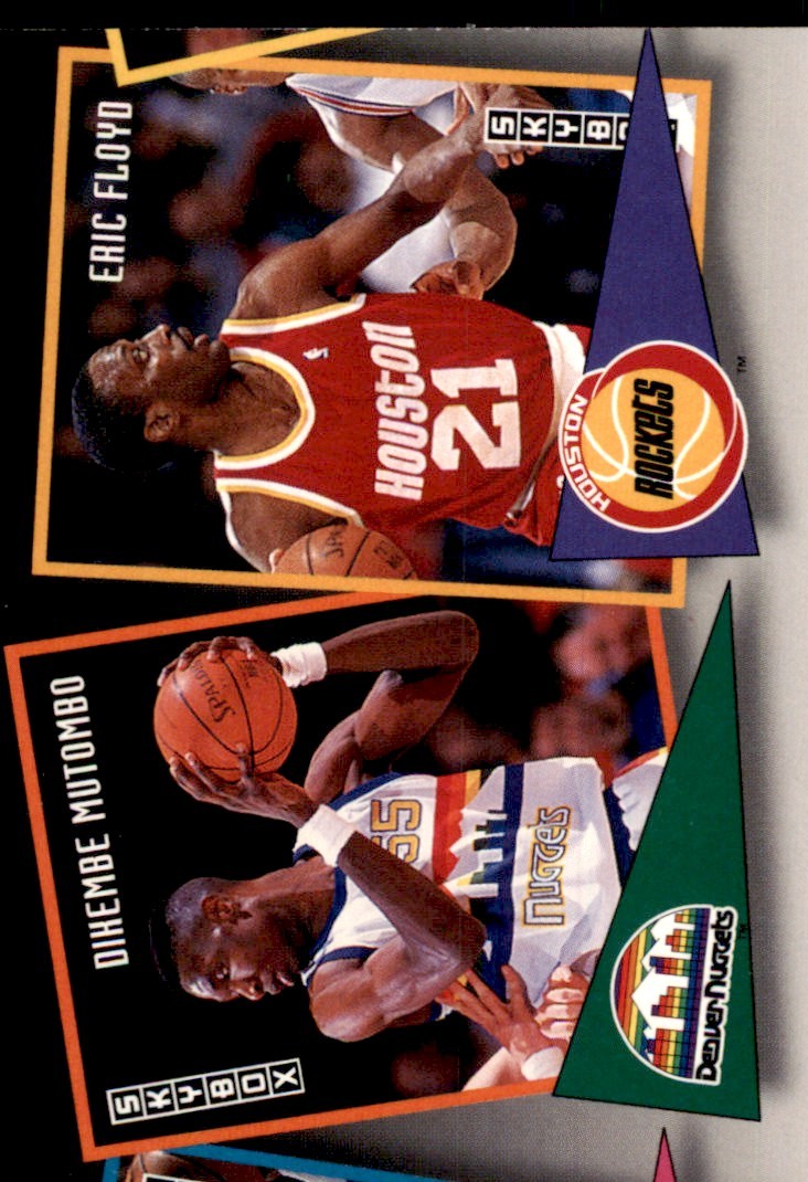 1992-93 SkyBox Dikembe Mutombo/Sleepy Floyd Denver Nuggets/Houston Rockets #ST2