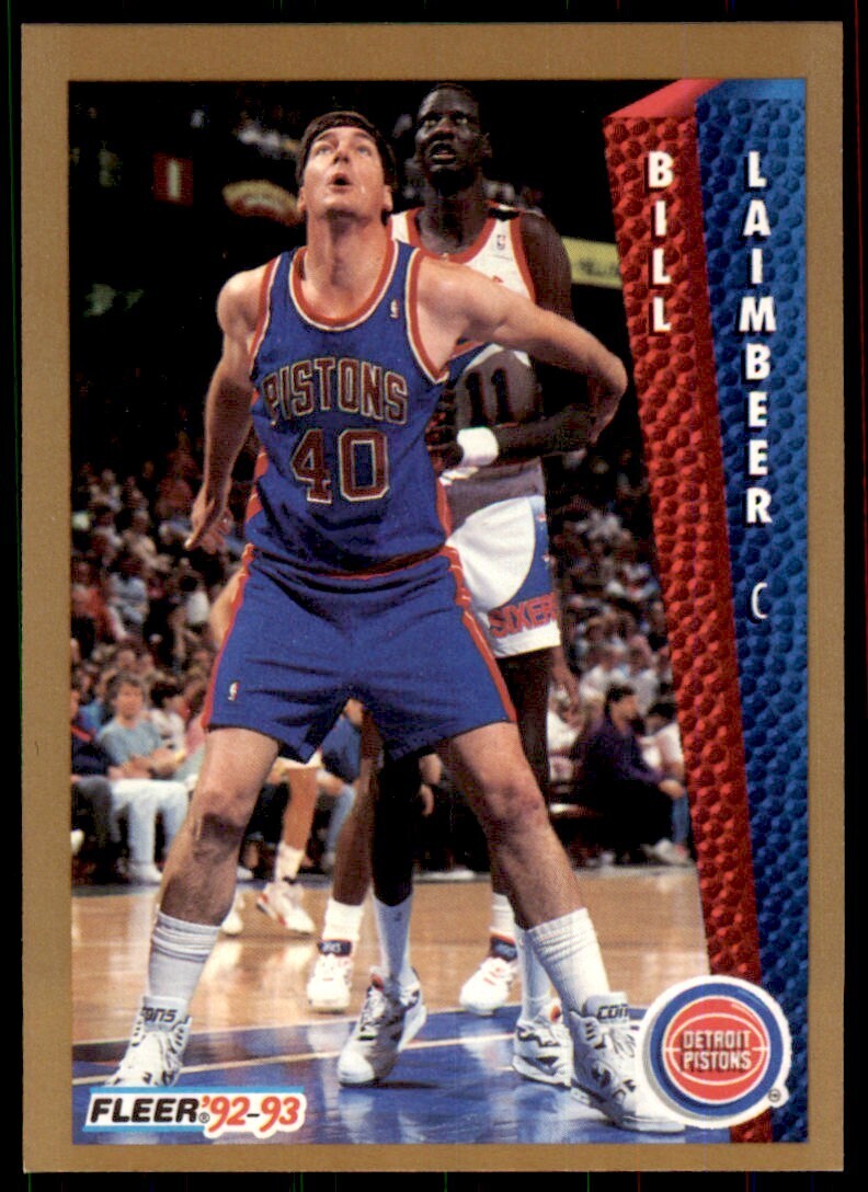 1992-93 Fleer Bill Laimbeer Basketball Cards #64