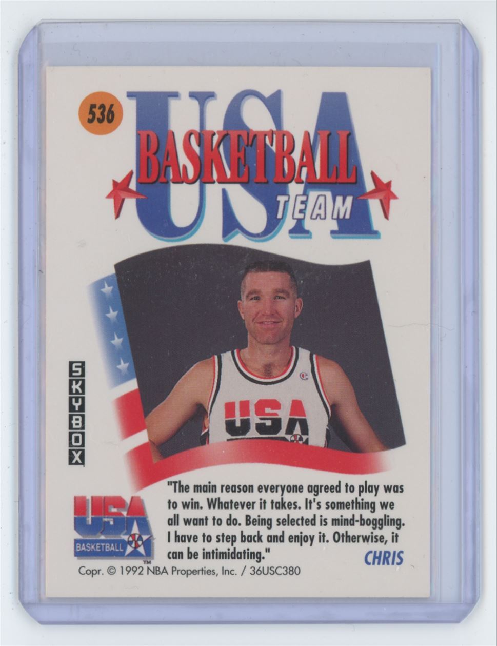 1992-93 SkyBox Chris Mullin Basketball Card #536