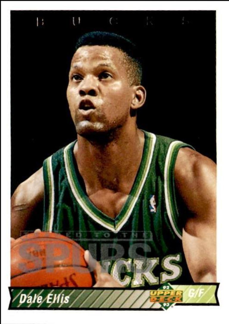 1992-93 Upper Deck Basketball Card Dale Ellis San Antonio Spurs #88