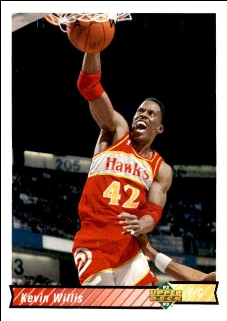 1992-93 Upper Deck Basketball Card Kevin Willis Atlanta Hawks #144