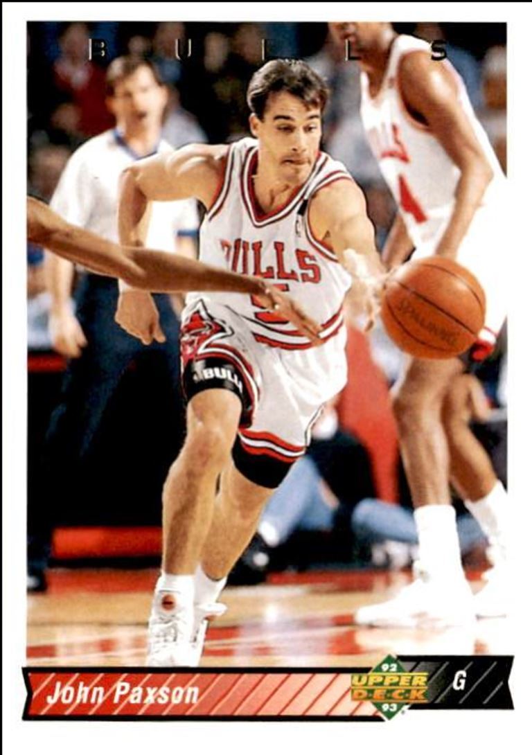 1992-93 Upper Deck Basketball Card John Paxson Chicago Bulls #137