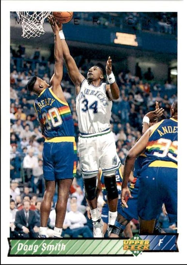 1992-93 Upper Deck Basketball Card Doug Smith Dallas Mavericks #237