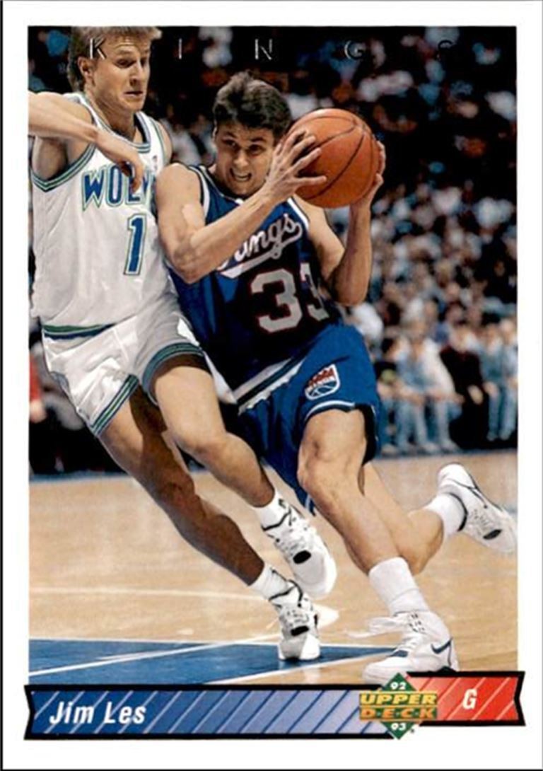 1992-93 Upper Deck Basketball Card Jim Les Sacramento Kings #241
