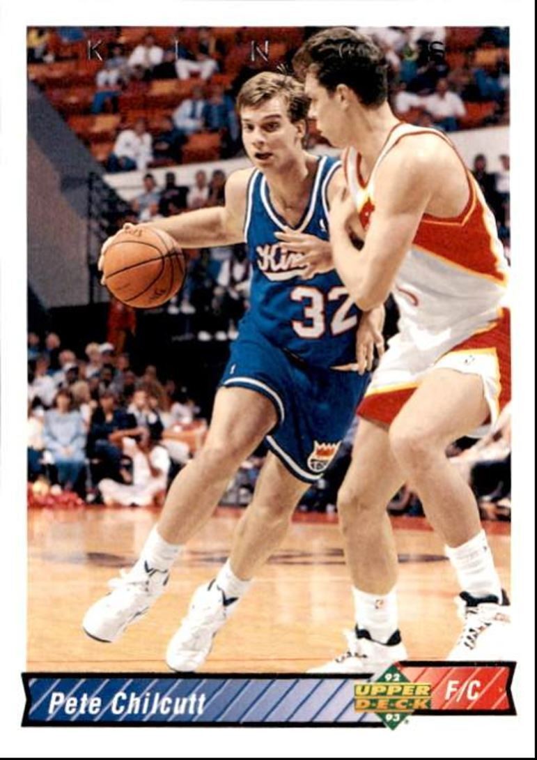 1992-93 Upper Deck Basketball Card Pete Chilcutt v Sacramento Kings #283