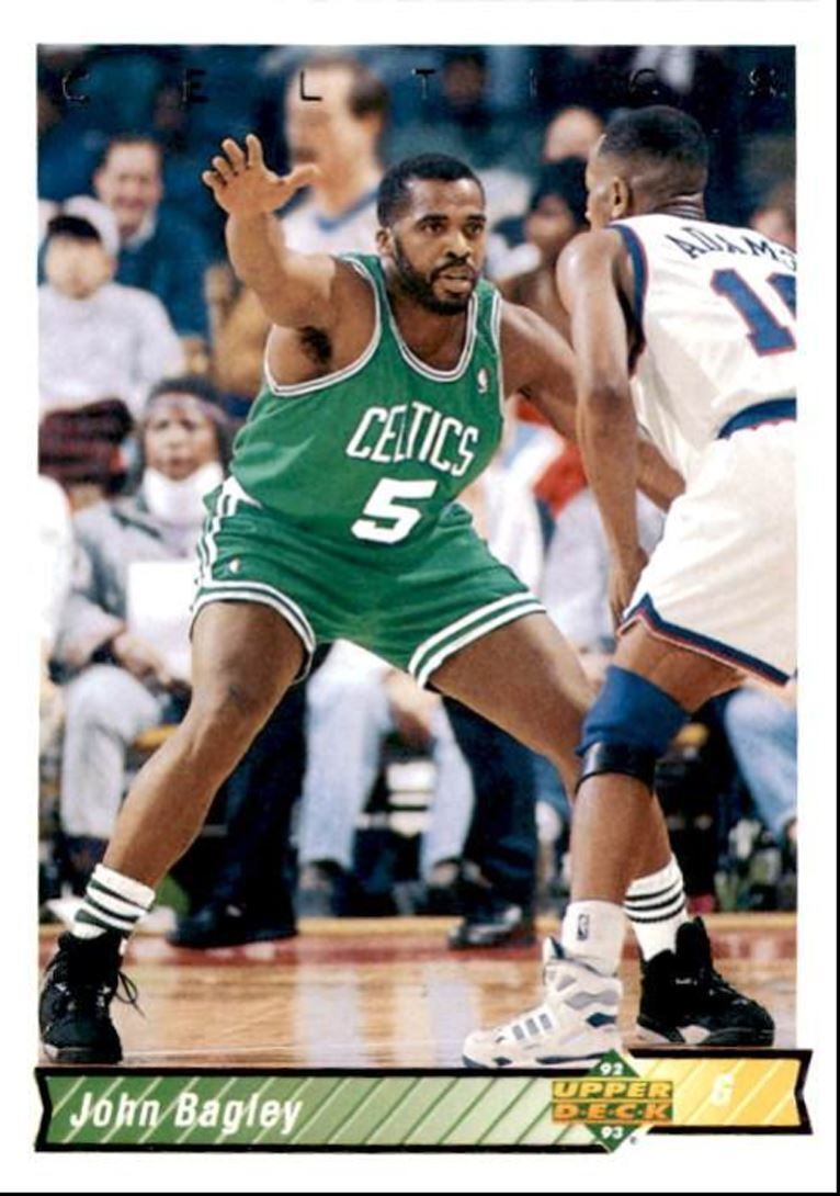 1992-93 Upper Deck Basketball Card John Bagley / Boston Celtics #216
