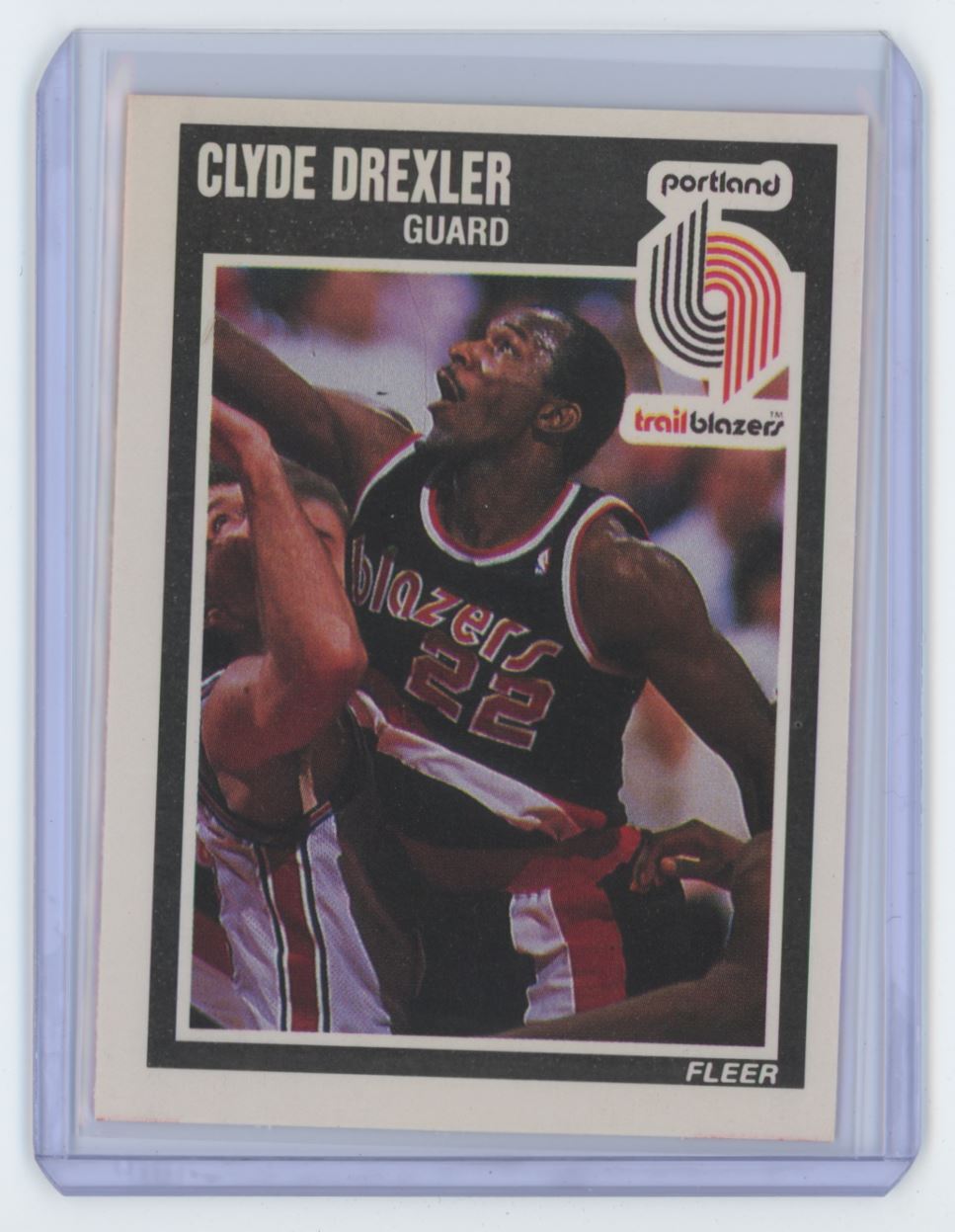 1989-90 Fleer Clyde Drexler Basketball Card #128