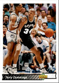 1992-93 Upper Deck Basketball Card Terry Cummings , San Antonio Spurs #168