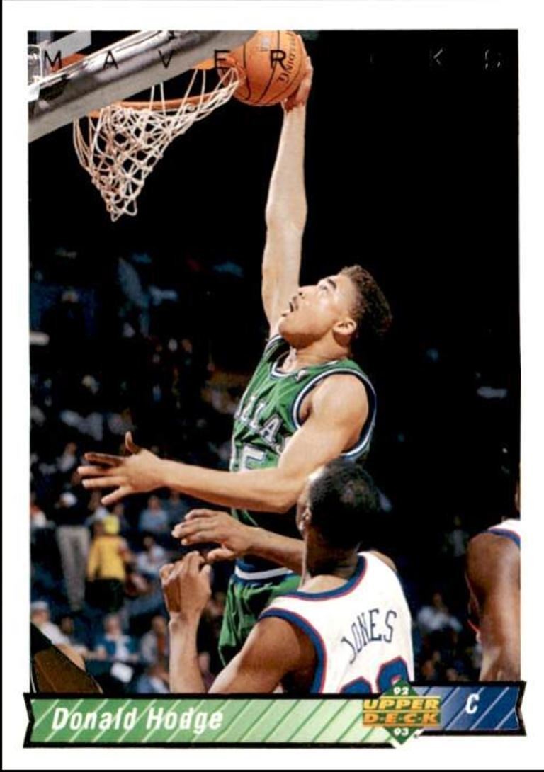 1992-93 Upper Deck Basketball Card Donald Hodge / Dallas Mavericks #220