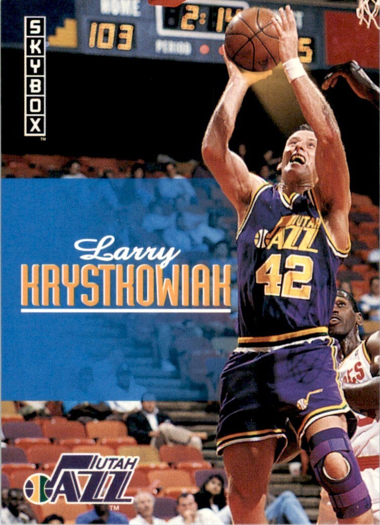 1992-93 SkyBox Larry Krystkowiak Utah Jazz #404