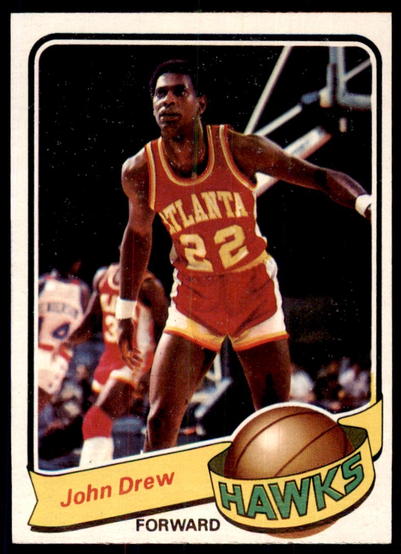 1979-80 TOPPS JOHN DREW ATLANTA HAWKS #118 (T100)