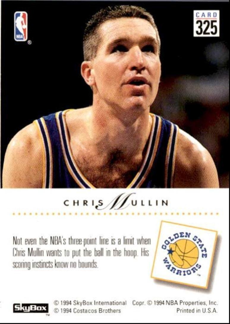 1993-94 SkyBox Chris Mullin Golden State Warriors #325