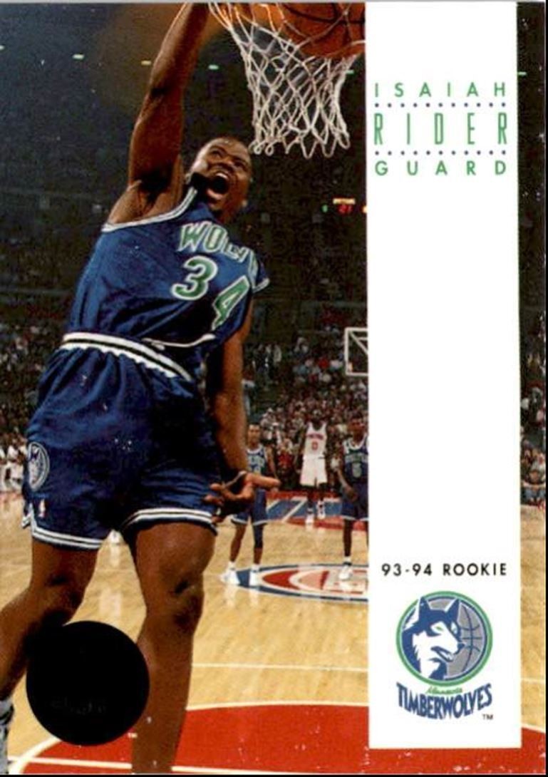 1993-94 SkyBox Isaiah Rider Rookie Minnesota Timberwolves #251
