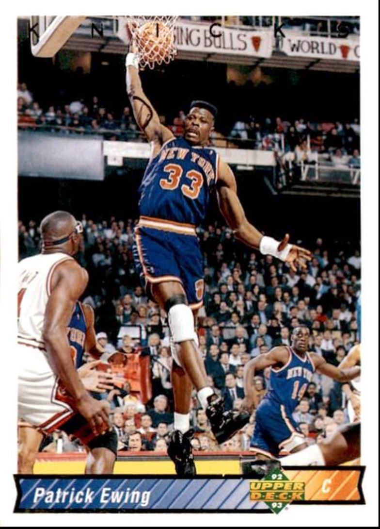 1992-93 Uoper Deck Basketball Card Patrick Ewing New York Knicks #130