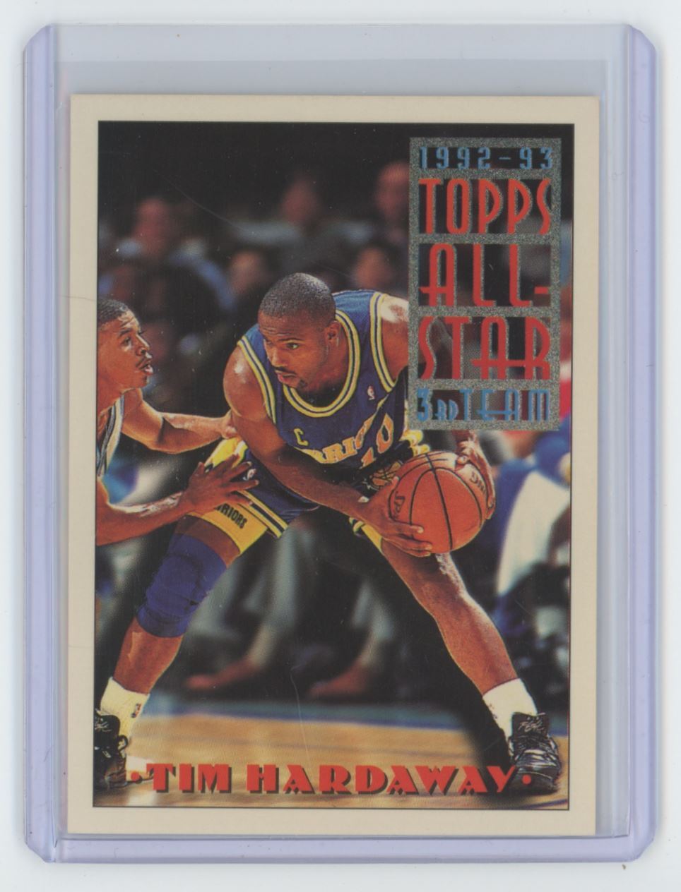 1993-94 Topps Tim Hardaway Basketball Card Golden State Warriors #130