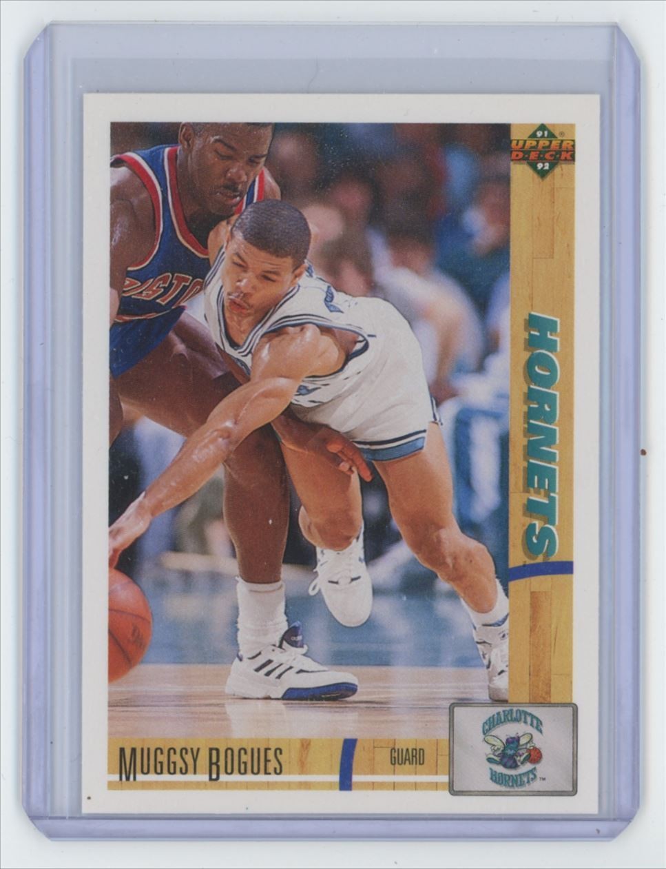 1991-92 Upper Deck Muggsy Bogues Basketball Card Charlotte Hornets #242