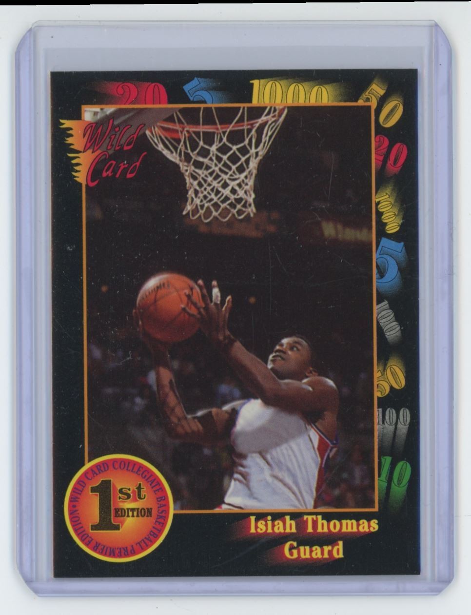 1992-93 Wild Card Isiah Thomas Basketball Card #7