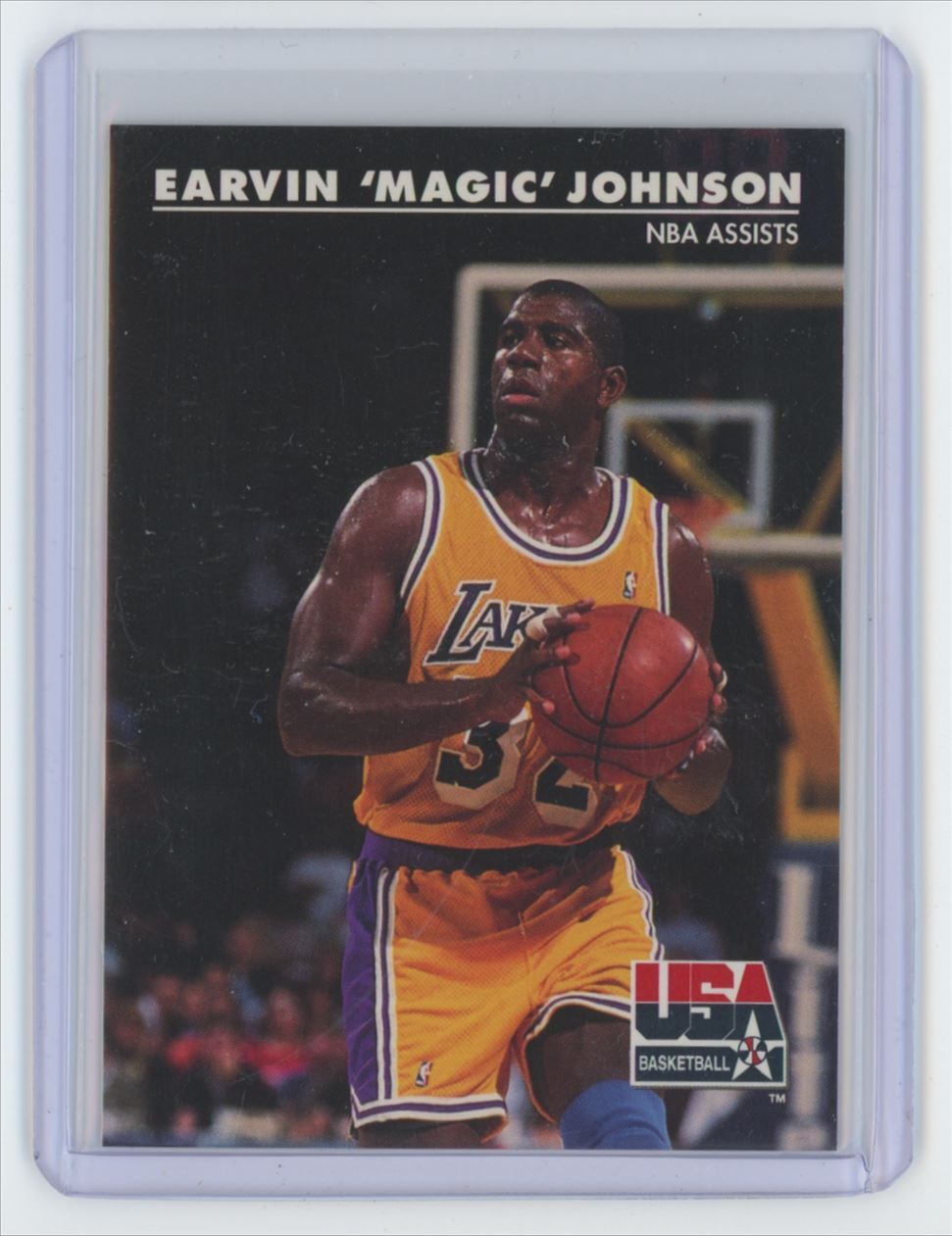 1992-93 SkyBox Earvin Johnson Basketball Card Los Angeles Lakers #36