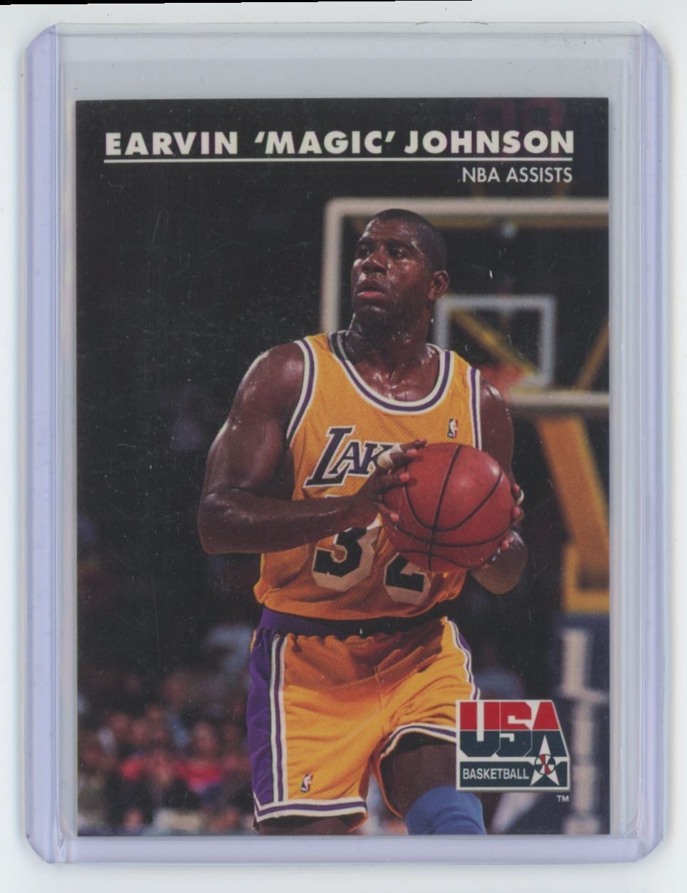 1992-93 SkyBox Magic Johnson Basketball Card Los Angeles Lakers #36