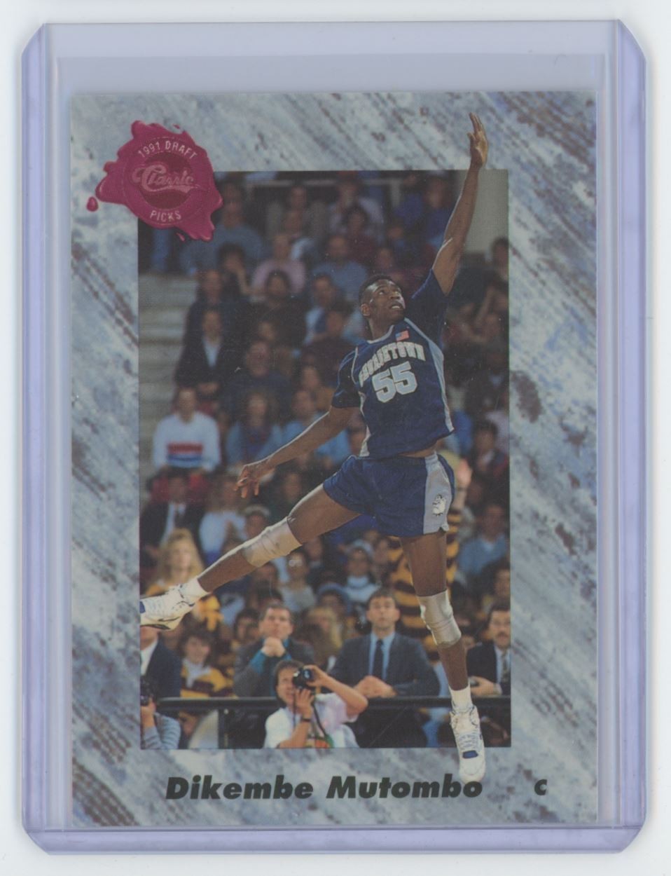 1991-92 Classic Dikembe Mutombo Basketball Card Georgetown Hoyas #151