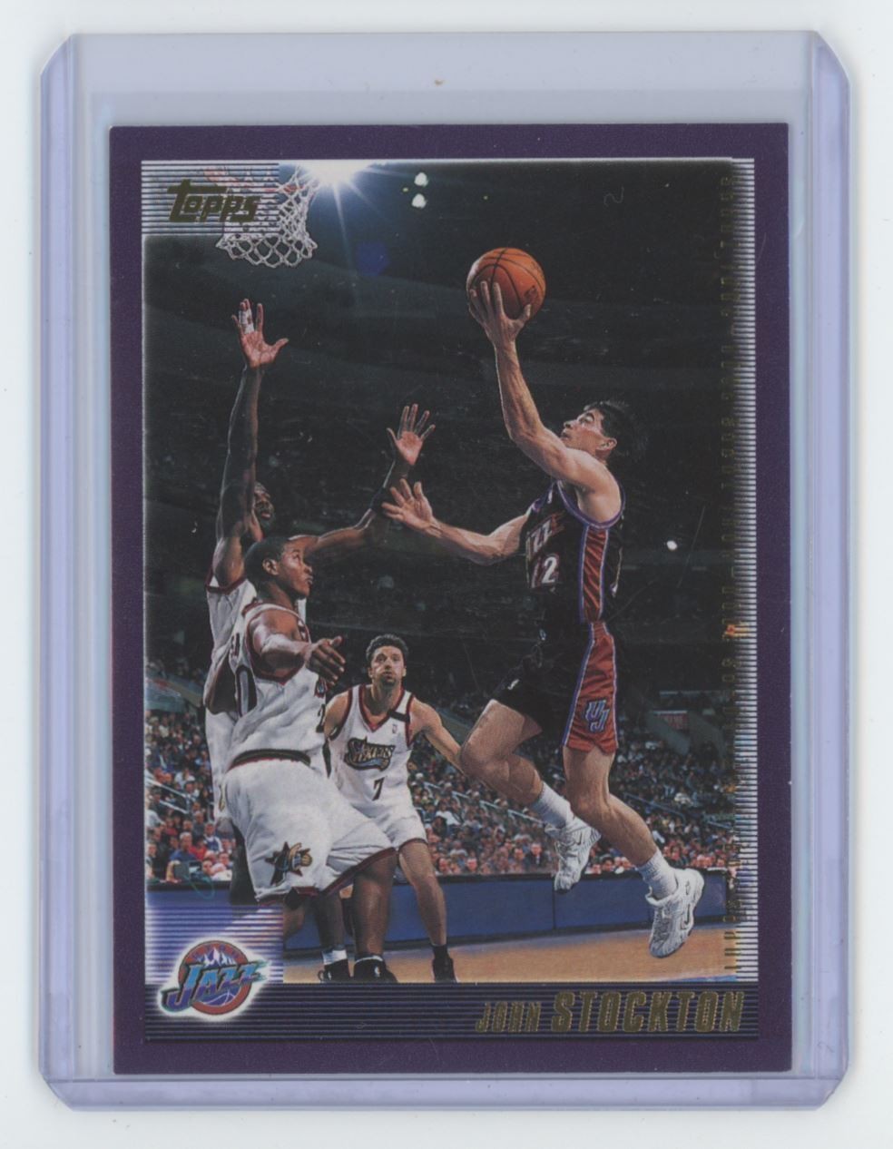 2000-01 Topps John Stockton Basketball Card Utah Jazz #80