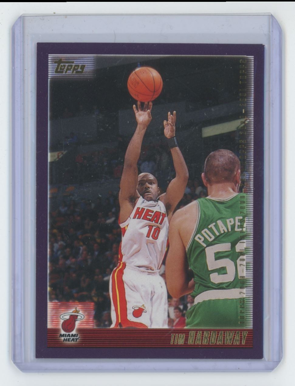 2000-01 Topps Tim Hardaway Basketball Card Miami Heat #261