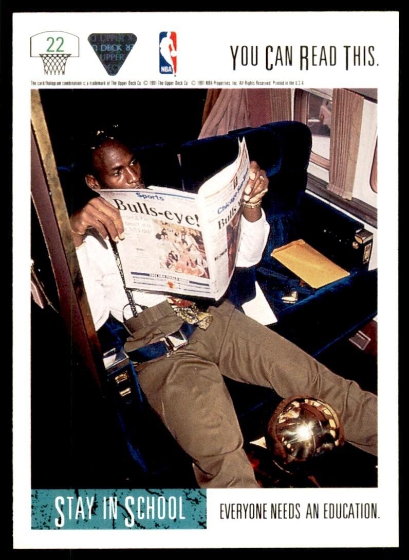 1991-92 Upper Deck If You Can Read This... Basketball Cards #22