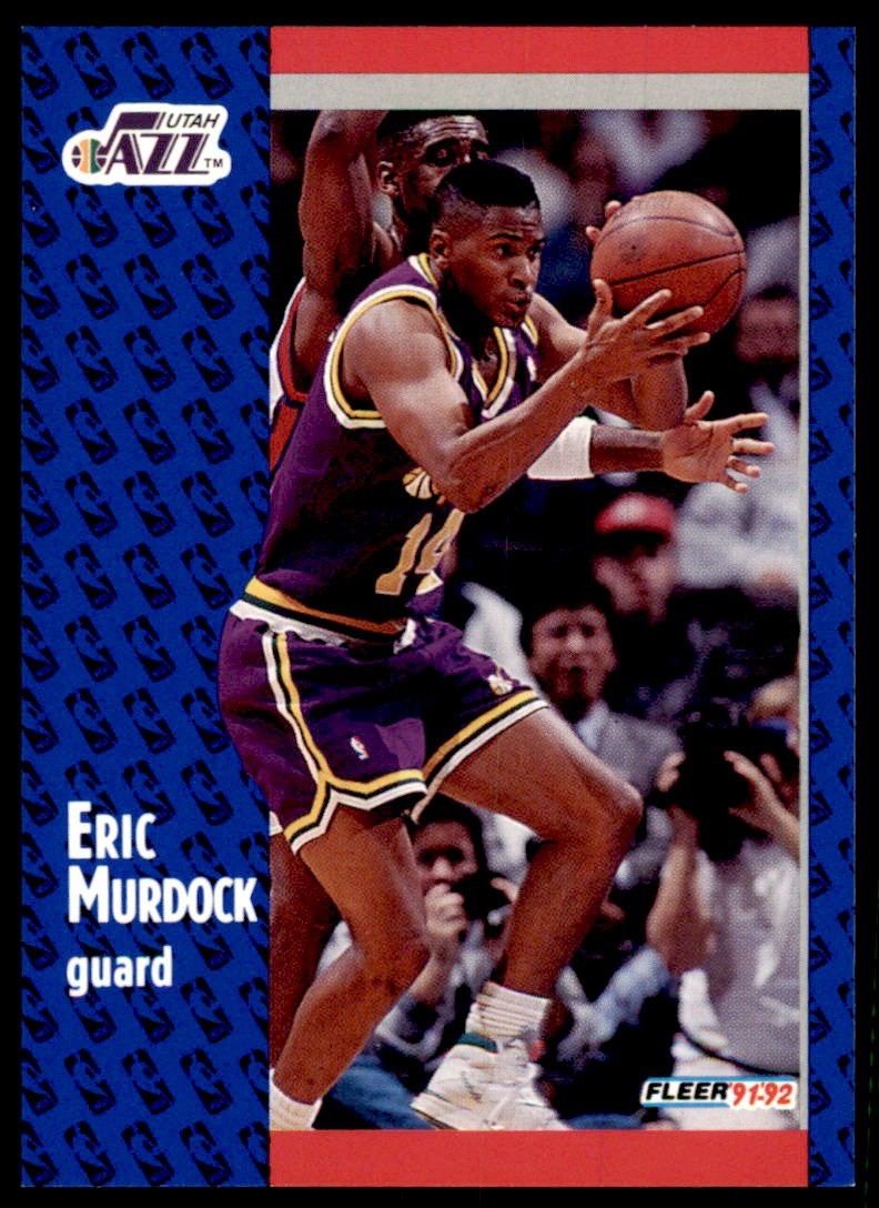 1991-92 FLEER ERIC MURDOCK UTAH JAZZ #365