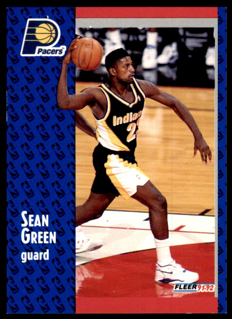 1991-92 FLEER SEAN GREEN INDIANA PACERS #294