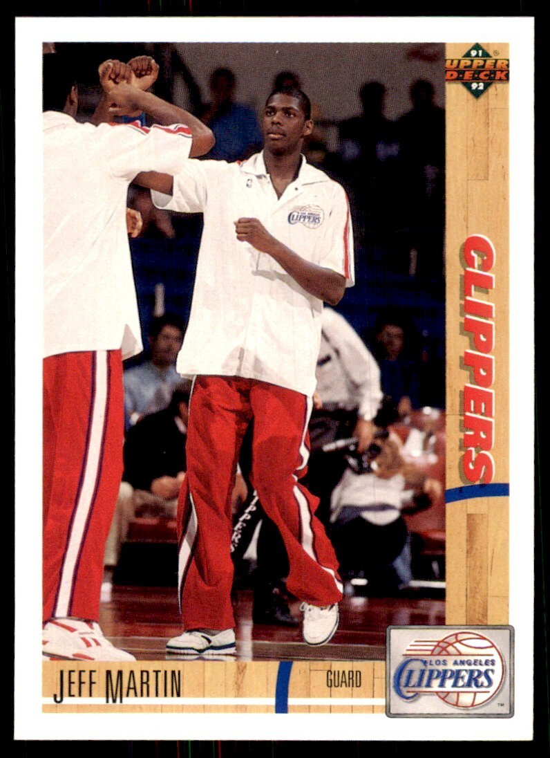 1991-92 Upper Deck Jeff Martin Basketball Cards #162