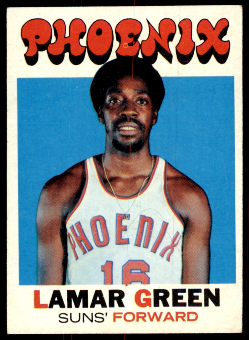 1971-72 TOPPS LAMAR GREEN PHOENIX SUNS #39