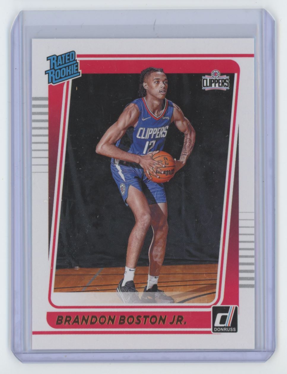 2021-22 Donruss Brandon Boston Jr. Rookie Basketball Card Los Angeles Clippers