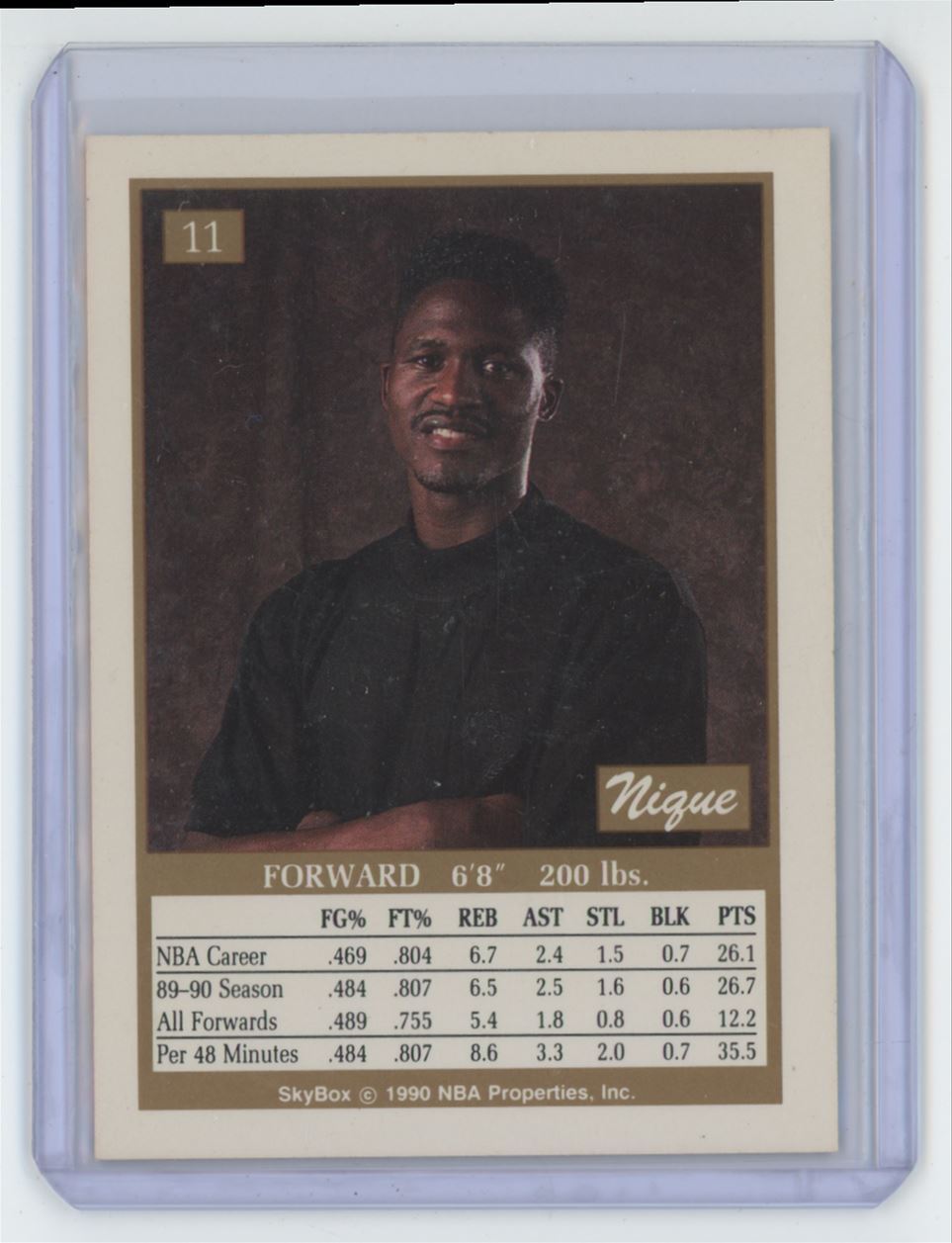 1990-91 SkyBox Dominique Wilkins Basketball Card Atlanta Hawks #11 A
