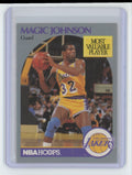 1990-91 Hoops Magic Johnson Basketball Card Los Angeles Lakers #157