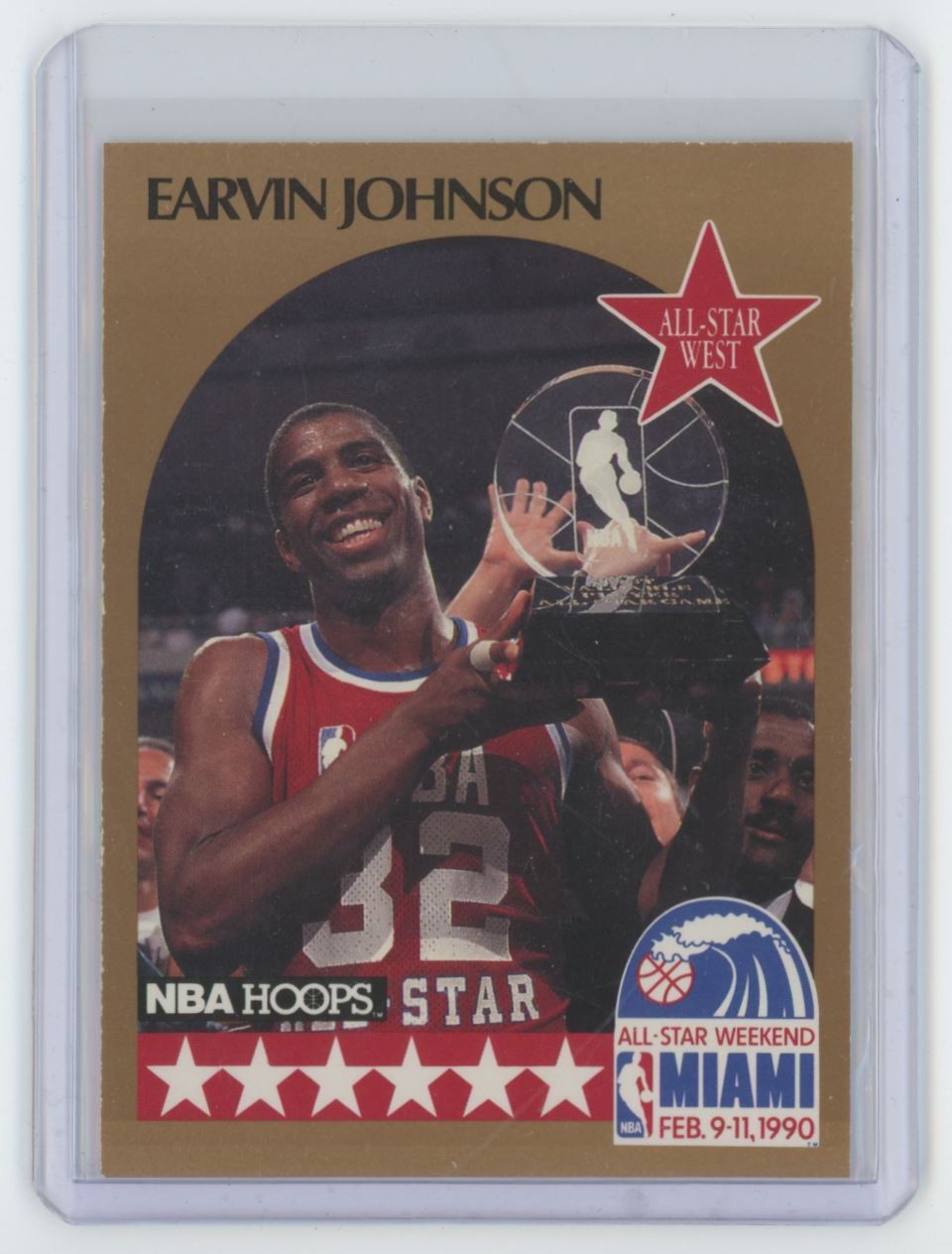 1990-91 Hoops Earvin Johnson Basketball Card Los Angeles Lakers #18 A