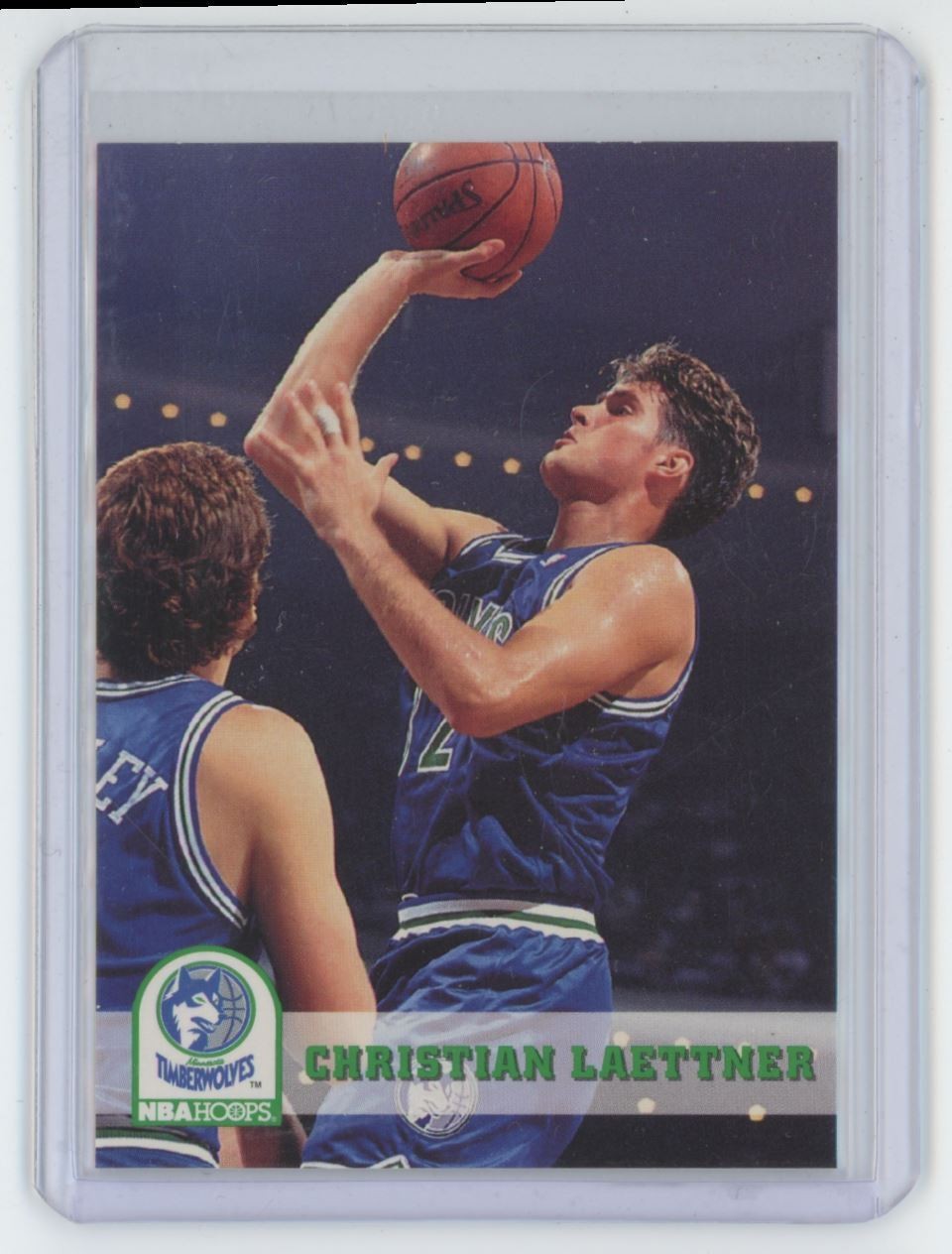 1992-93 Hoops Christian Laettner Rookie Basketball Card Minnesota Timberwolves