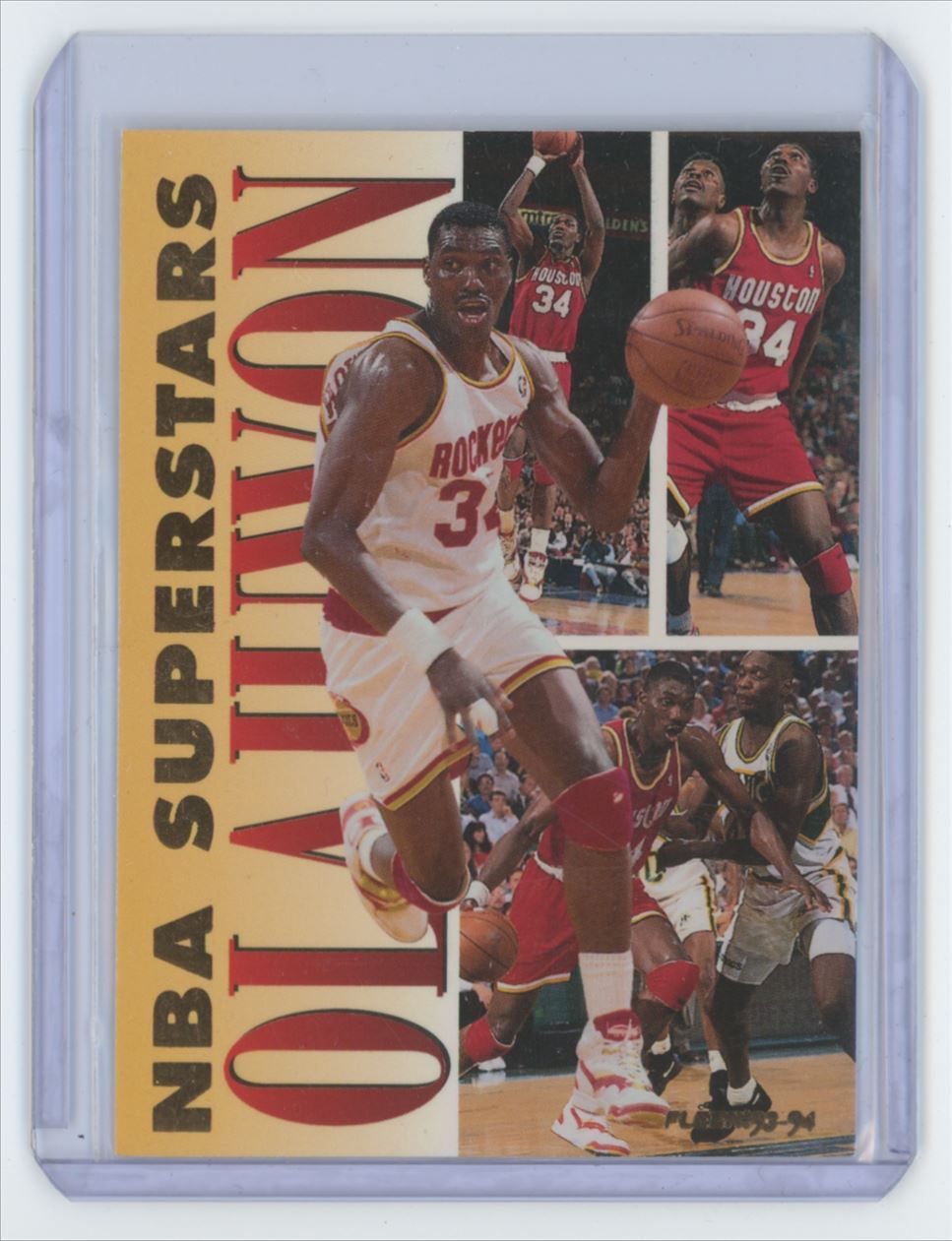 1993-94 Fleer Hakeem Olajuwon Card Houston Rockets #15