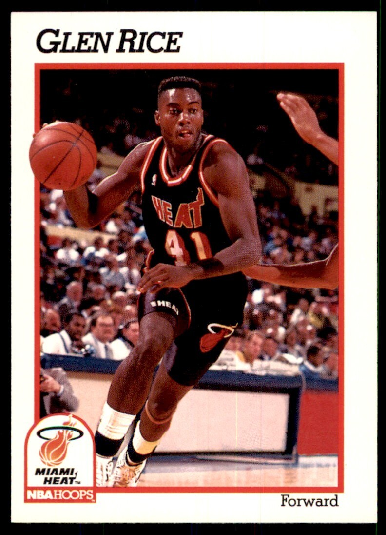 1991-92 NBA Hoops Glen Rice Basketball Cards #113
