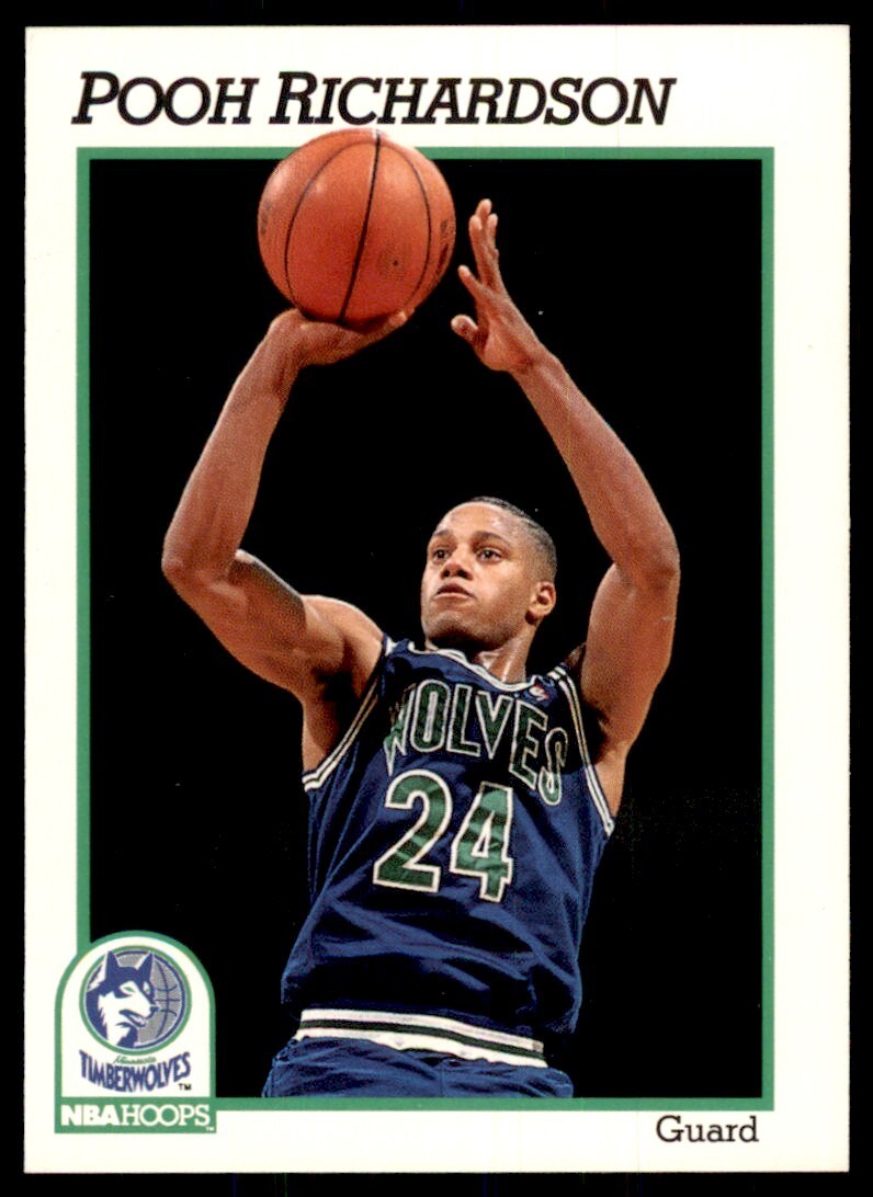 1991-92 NBA Hoops Pooh Richardson Basketball Cards #129