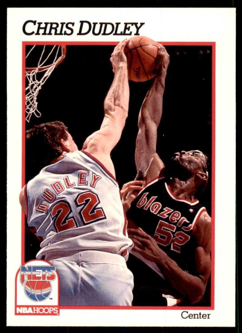 1991-92 NBA Hoops Chris Dudley Basketball Cards #135