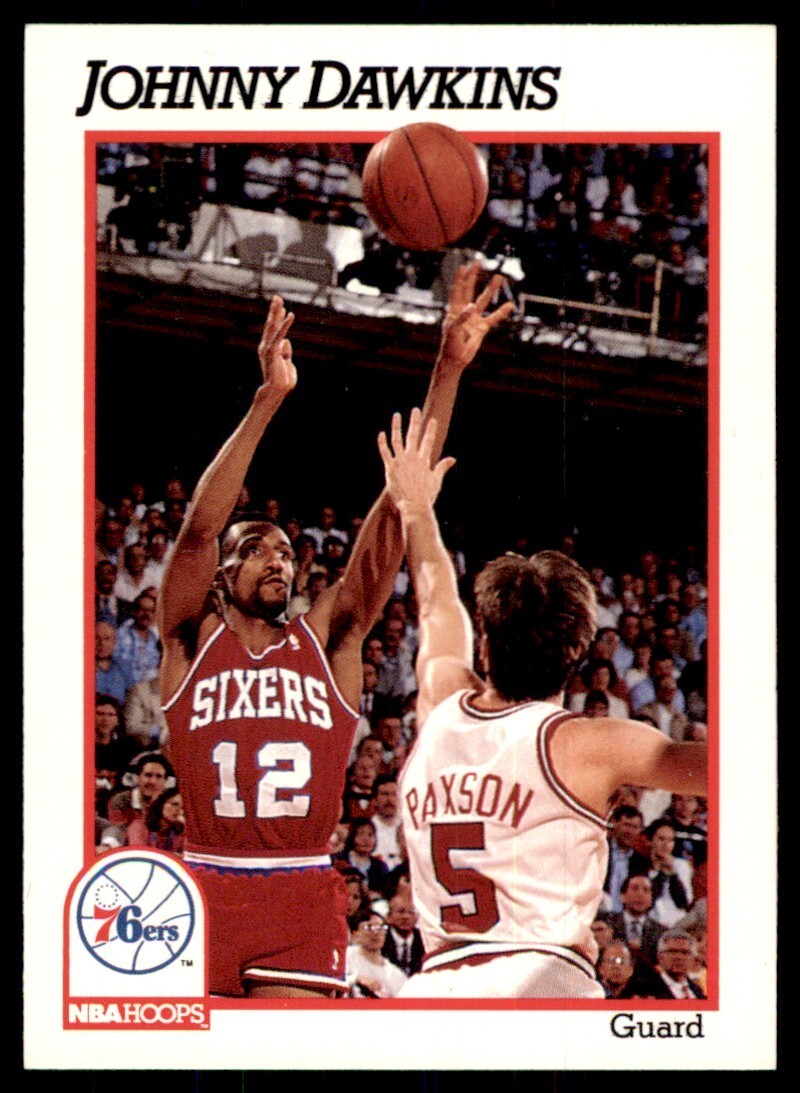 1991-92 NBA Hoops Johnny Dawkins Basketball Cards #158