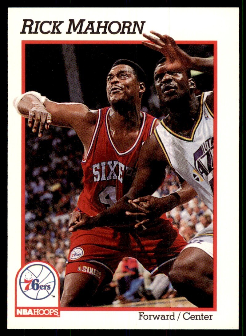 1991-92 NBA Hoops Rick Mahorn Basketball Cards #162
