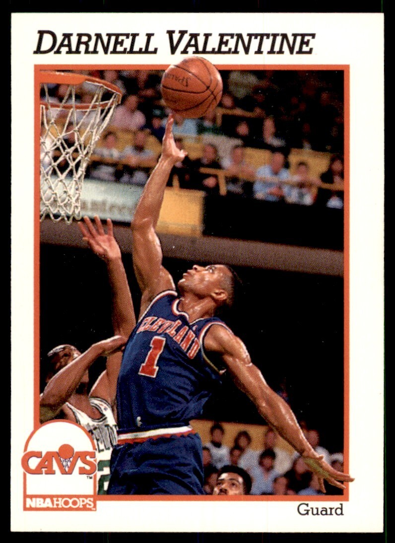 1991-92 NBA Hoops Darnell Valentine Basketball Cards #41