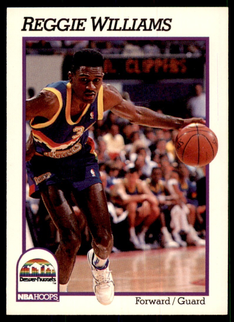 1991-92 NBA Hoops Reggie Williams Basketball Cards #56