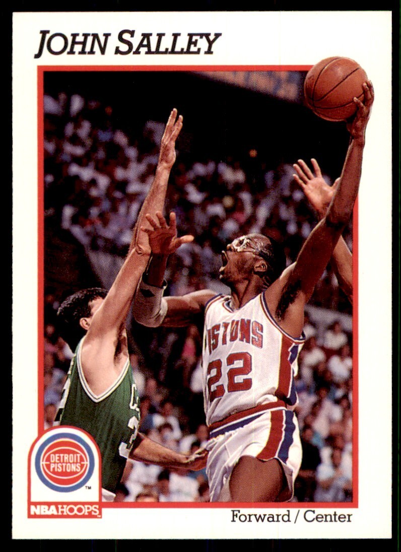 1991-92 NBA Hoops John Salley Basketball Cards #65