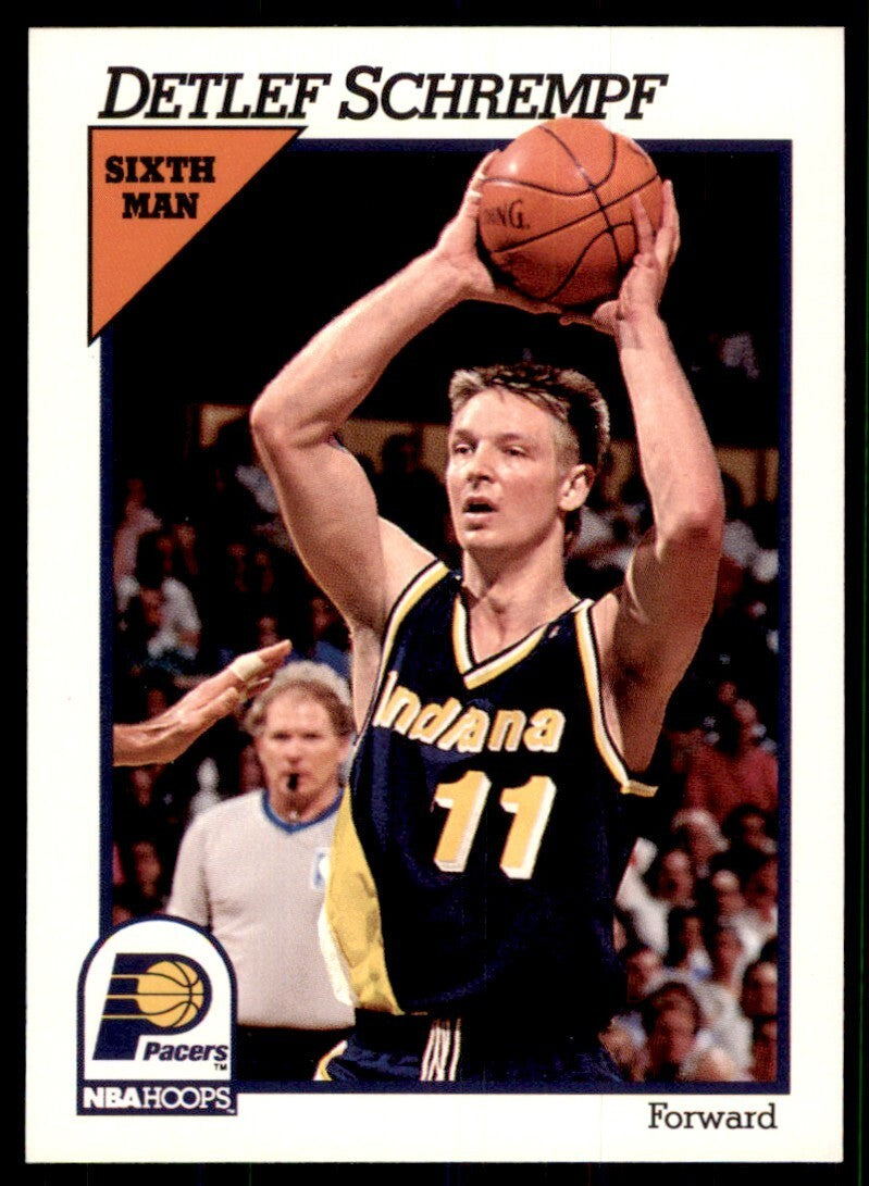 1991-92 NBA Hoops Detlef Schrempf Basketball Cards #87