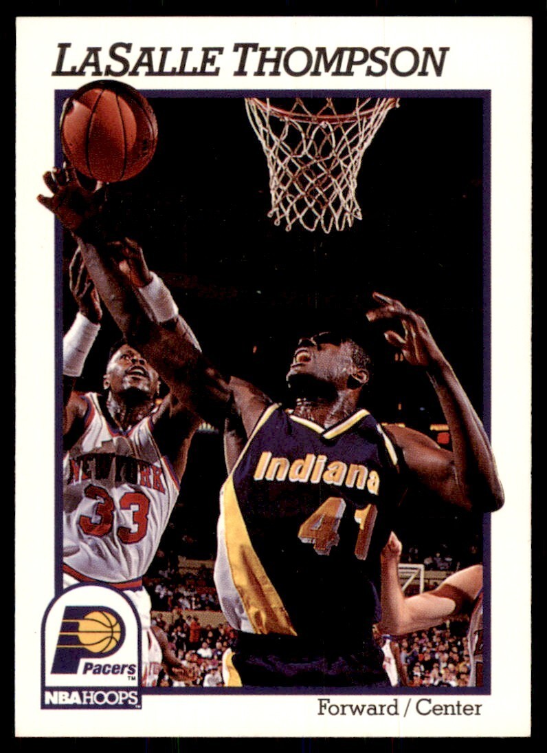 1991-92 NBA Hoops LaSalle Thompson Basketball Cards #89