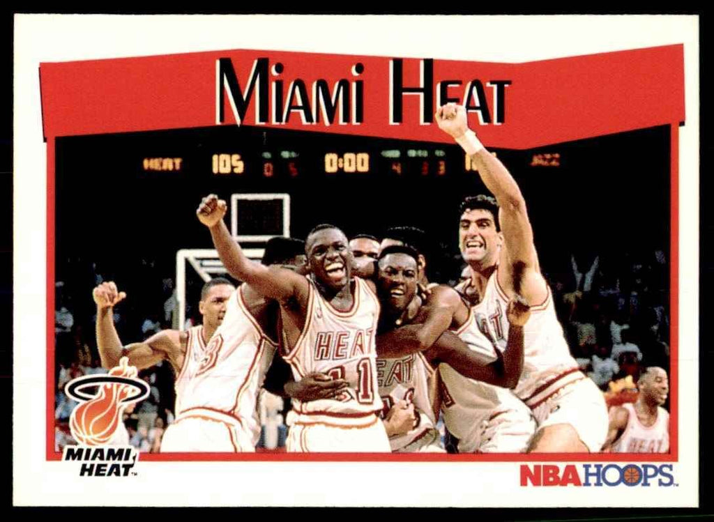 1991-92 Hoops Miami Heat Miami Heat #287