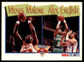 1991-92 Hoops Moses Malone/Alex English Atlanta Hawks/Dallas Mavericks #315